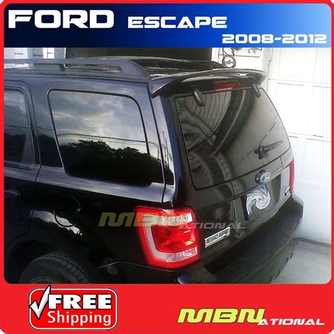 For 08 12 Ford Escape 5DR Utility Rear Roof Tail Trunk Spoiler Painted ABS | eBay | Ford escape ...