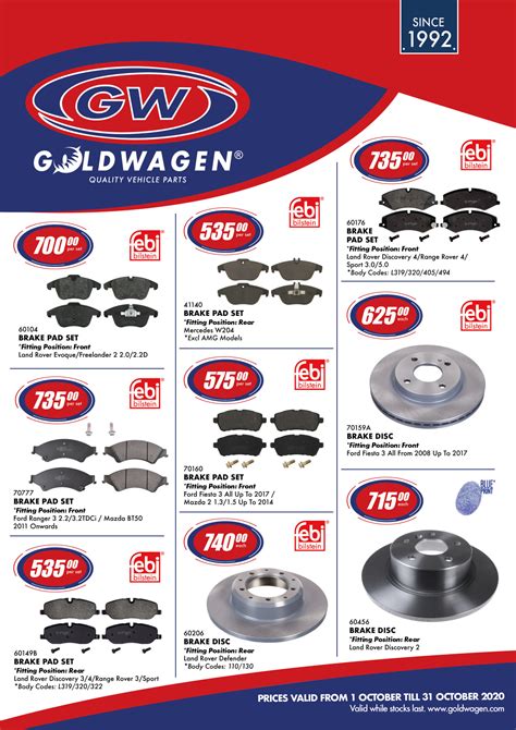 Goldwagen - Are you in need of quality replacement parts?...