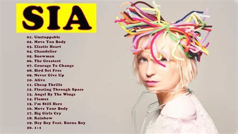 SIA Greatest Hits Full Album 2021 - SIA Best Songs Playlist 2021 | Best ...