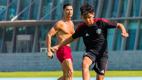 WATCH: Cristiano Ronaldo Jr. follows father's footsteps and shows incredible skills in training ...