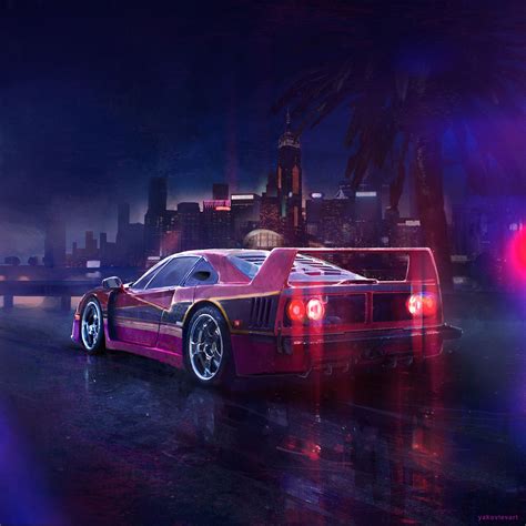 Neon Ferrari Wallpapers - Wallpaper Cave