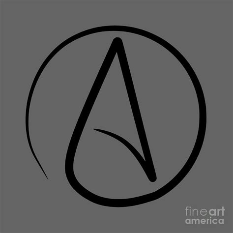 Atheism Symbol Digital Art by Frederick Holiday - Pixels