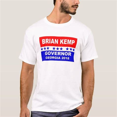 Brian Kemp Governor Georgia 2018 t-shirt | Zazzle.com | T shirt, Men ...