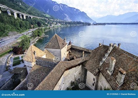 Chillon castle editorial image. Image of medieval, switzerland - 2135965