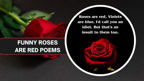 Funny Roses Are Red Poems