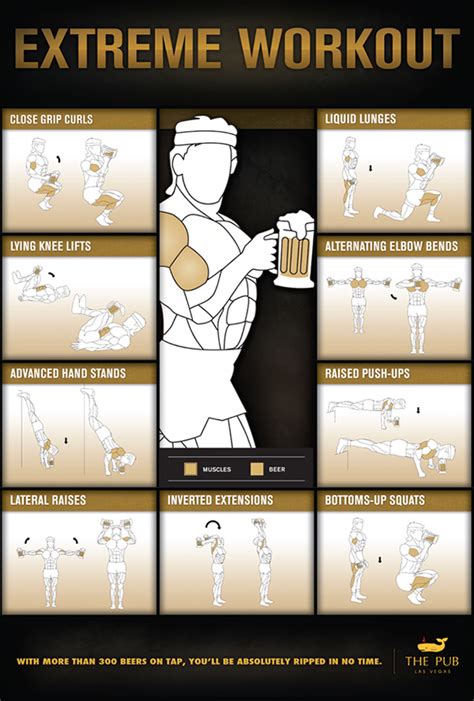 The Pub Las Vegas | Beer Workout on Behance