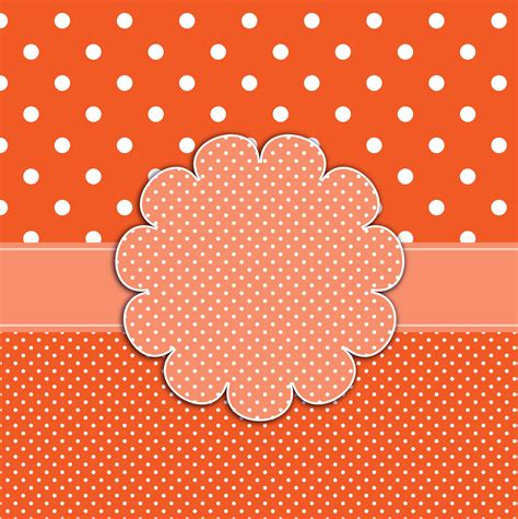Polka Dots Orange Background Free Stock Photo - Public Domain Pictures