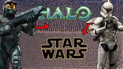 ALL Star Wars Armies vs ALL Halo Armies! - Ultimate Epic Battle Simulator (Star Wars and Halo ...