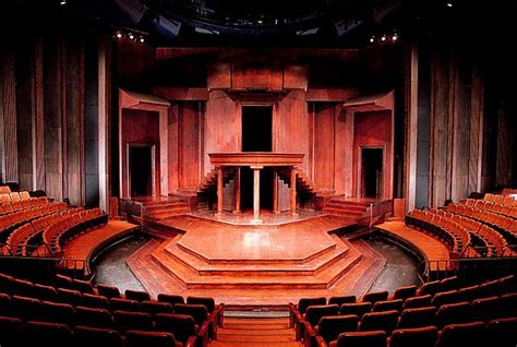 The thrust stage at the Stratford Festival. The first stage made this ...