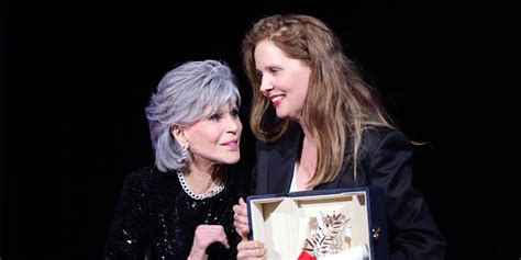 Jane Fonda Throws Award at Director Justine Triet at Cannes Film Festival 2023 | 2023 Cannes ...