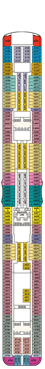 Regal Princess Deck plan & cabin plan