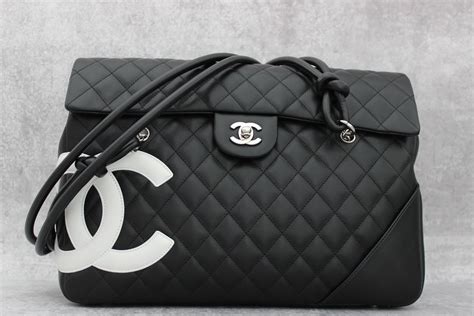 Chanel Black & White Cambon Large Flap Bag at Jill's Consignment