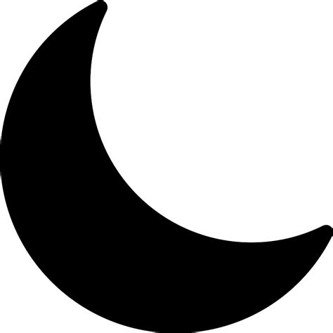 Crescent Moon Vector SVG Icon - SVG Repo