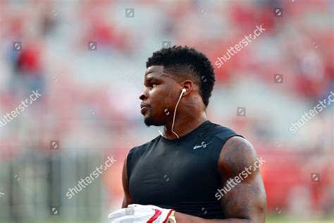 Razorback Linebacker Dre Greenlaw 23 Moves Editorial Stock Photo ...