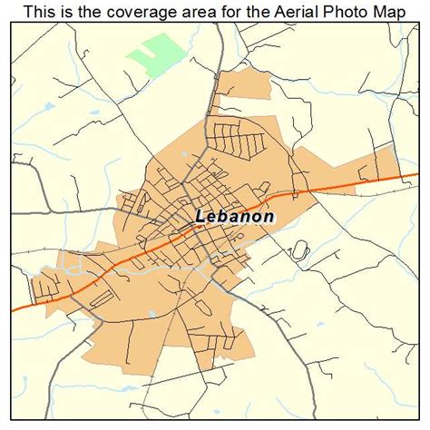 Aerial Photography Map of Lebanon, KY Kentucky