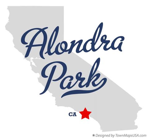 Map of Alondra Park, CA, California