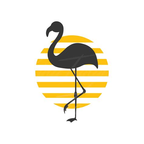 Vector flamingo svg - econonibht