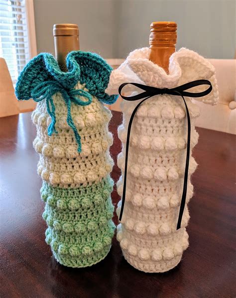 The Bubbly Bottle Bag By Nikki Mack - Free Crochet Pattern - (ravelry) | Wine bag pattern ...