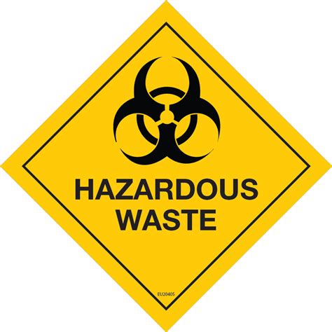 Printable Hazardous Waste Labels