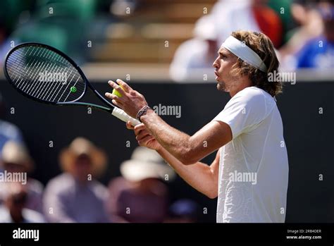 Alexander Zverev during his match against Yosuke Watanuki (not pictured ...