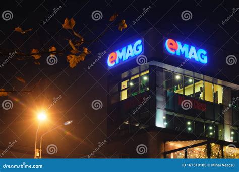 EMAG Logo on Top of Galeriile Titan Building in Sector 3, Bucharest, at ...