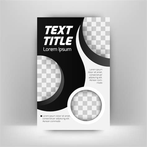 Premium Vector | Black and gray business flyer template