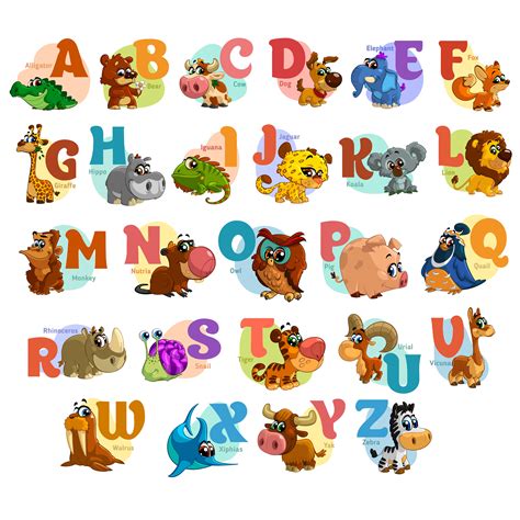 Animals ABC | Alphabet illustration, Illustration, Abc alphabet