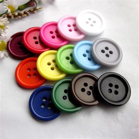 50pcs 20mm 16 colors / Mixed color Good quality thin edge casual coat buttons for clothing Basic ...