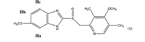 Omeprazole chemical structure. | Download Scientific Diagram