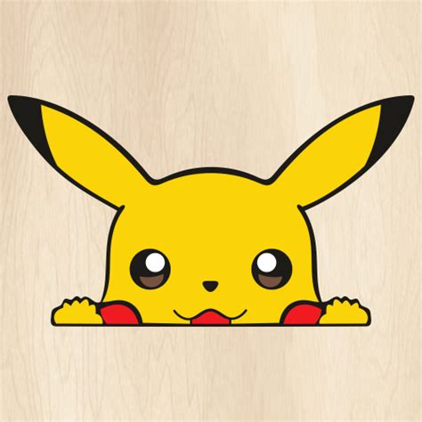 Pikachu Head Svg | Cute Pikachu PNG