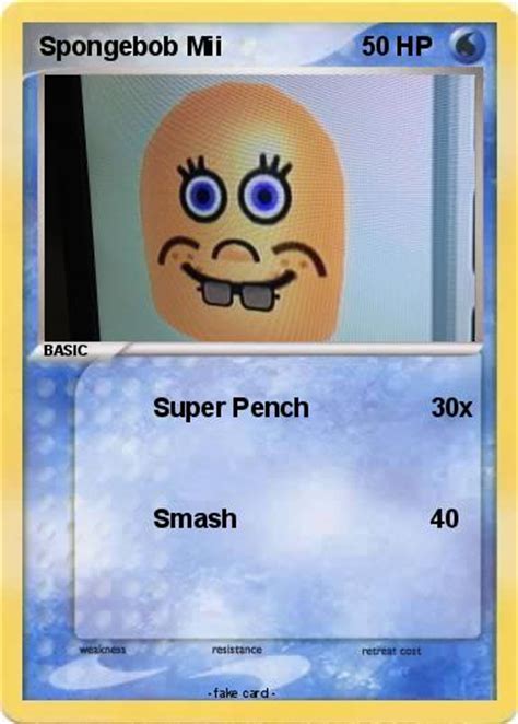 Pokémon Spongebob Mii - Super Pench - My Pokemon Card