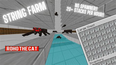 Minecraft - String Farm Without Spawner!! by RohoTheCat on DeviantArt