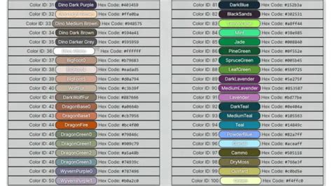 ARK Survival Evolved Color IDs Guide - Touch, Tap, Play