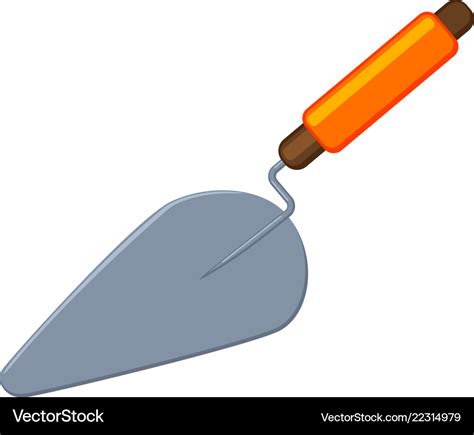 Colorful cartoon trowel Royalty Free Vector Image