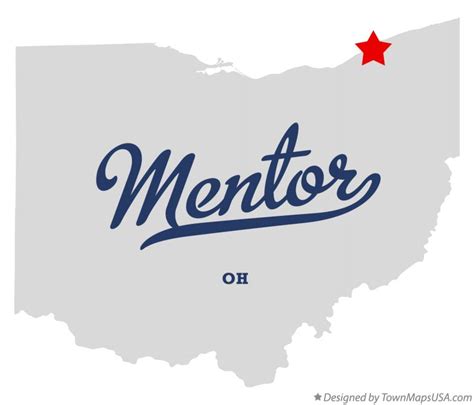 Map of Mentor, OH, Ohio