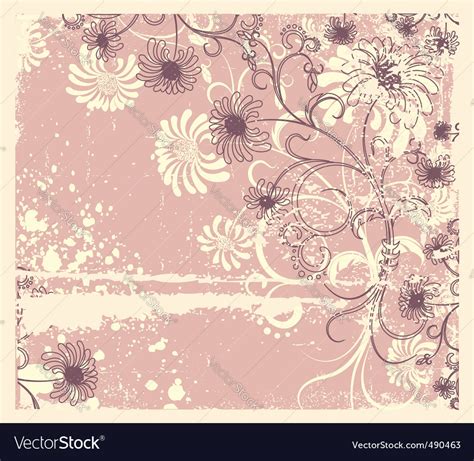 Vintage flowers Royalty Free Vector Image - VectorStock