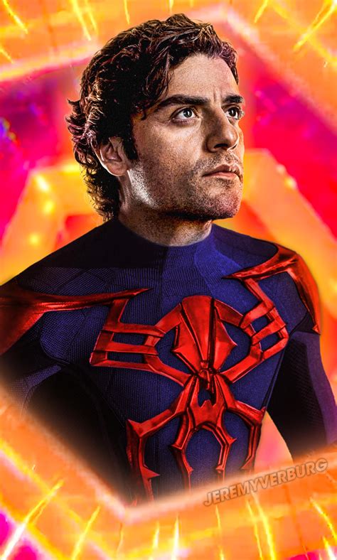 Oscar Isaac as Miguel O’Hara, Spider-Man 2099 - MyConfinedSpace