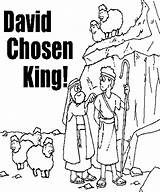 David Becomes King Coloring Page sketch template