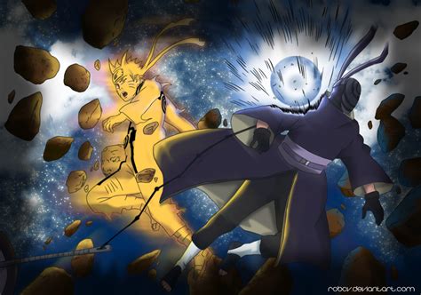 Naruto 596:Tobi vs Naruto by RobCV on DeviantArt