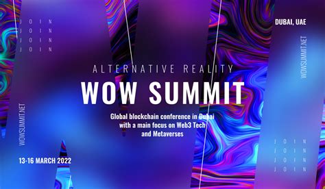 Wow Summit - the biggest blockchain event in Dubai - Crypto-News.net