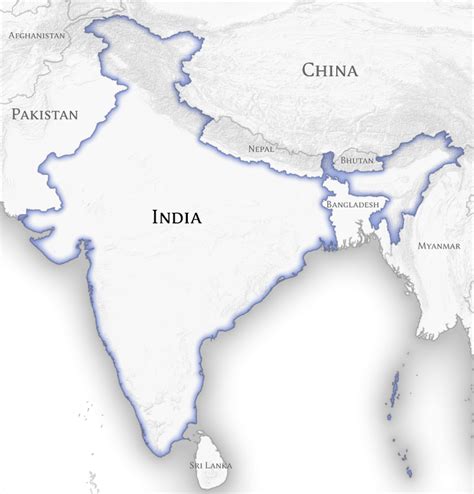 File:India and Neighbouring Countries Map (official borders).png ...