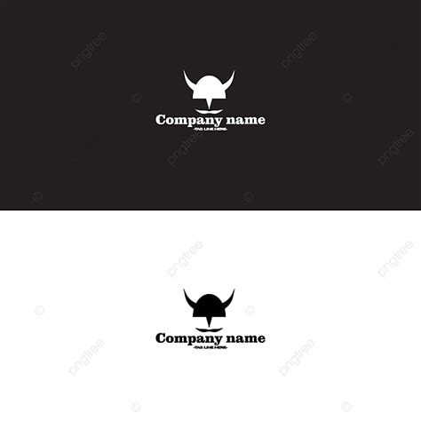 Viking Logo Vector Art PNG, Viking Simple Logo On Black And White ...