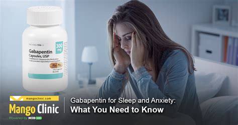 Gabapentin for Sleep and Anxiety: What You Need to Know – Mango Clinic