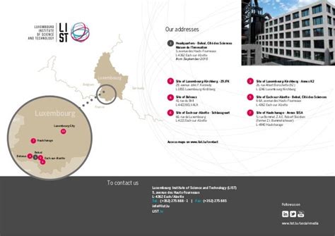 Presentation leaflet - Luxembourg Institute of Science and Technology…