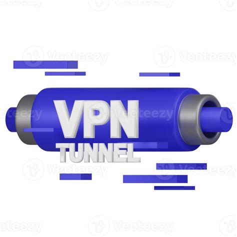 VPN Secure Connection Tunnel 3D Icon 41643989 PNG