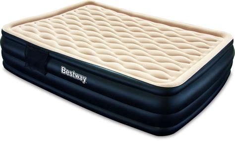 Queen Air Bed Double Inflatable Airbed Luxury Guest Mattress With Inbuilt Pump | eBay