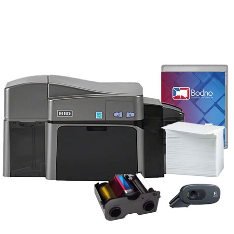 Buy Fargo DTC1250e Dual Sided ID Card Printer & Complete Supplies ...