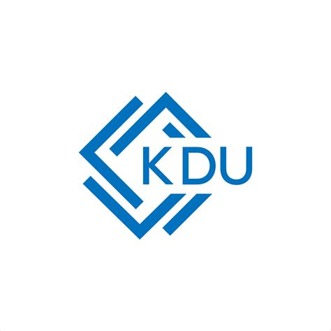 KDU letter logo design on white background. KDU creative circle letter logo concept. KDU letter ...