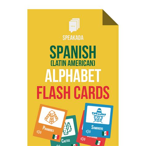 Spanish Alphabet Flashcards: Anki for Beginners | SPEAKADA