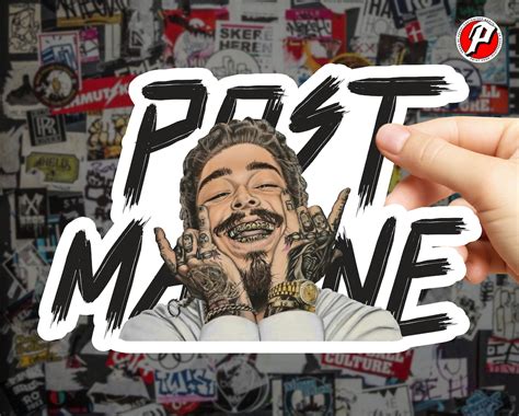 Premium Post Malone Sticker Post Malone Decal - Etsy